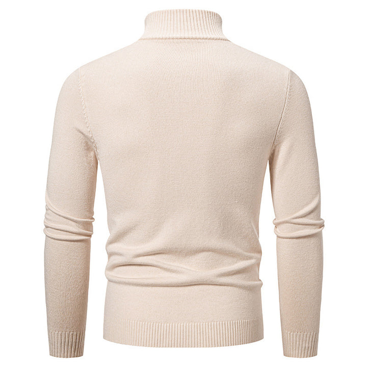 Herren modischer Rollkragenpullover mit elegantem Strukturmuster Drune