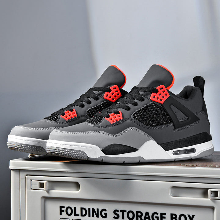 Herren retro-urbaner High-Top Sneaker mit Netzpaneel, verstärkter Fersenkappe und dämpfender Air-Unit Drune