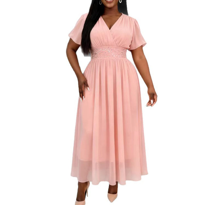 Damen Maxikleid mit exklusivem Glitzer-Akzent Drune