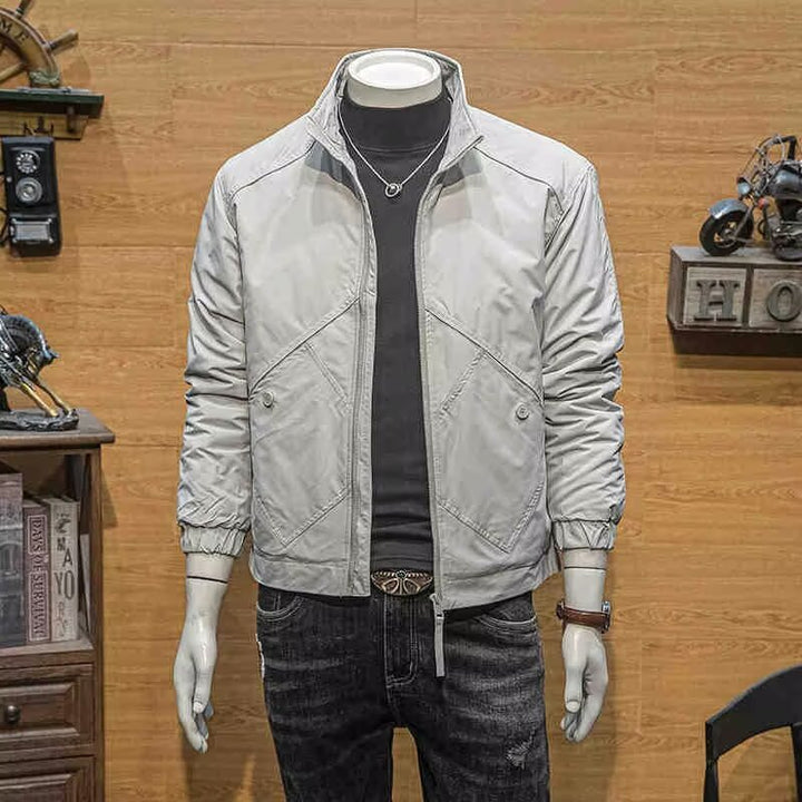 Herren Kurze Steppjacke mit hohem Kragen Drune