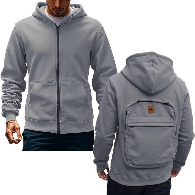 Herren Lässiger Kapuzenpullover mit praktischen Taschen Drune