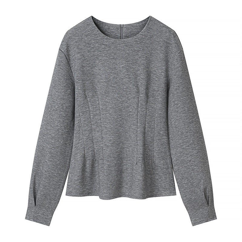 Damen Zweiteiliges Lounge‑Set aus weichem Sweat mit Rundhals und weiter Bundhose Drune