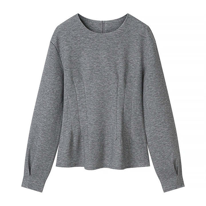 Damen Zweiteiliges Lounge‑Set aus weichem Sweat mit Rundhals und weiter Bundhose Drune