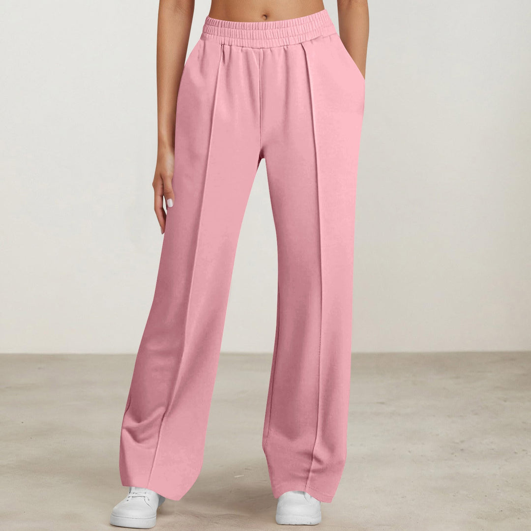 Damen nan elegante Bundfalten-Hose mit hohem Komfortbund, Bügelfalte und seitlichen Eingrifftaschen Drune