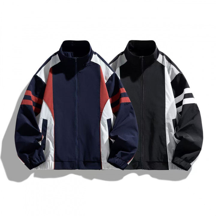 Herren Sportjacke mit hohem Kragen Drune