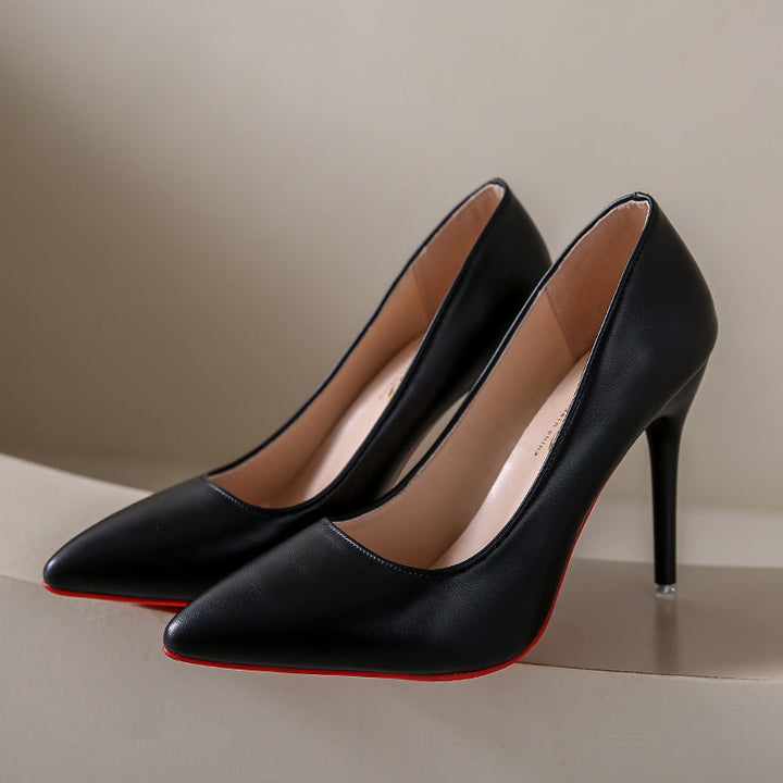 Damen elegante Stiletto-Pumps mit modischer Spitzenform Drune