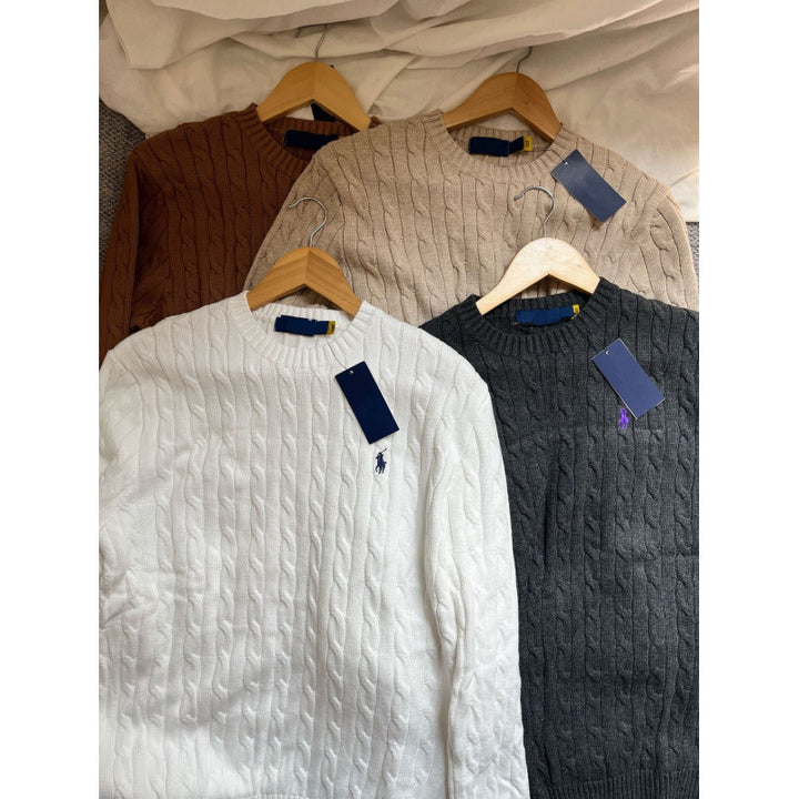 Damen Grob gestrickter Pullover Drune