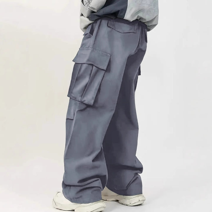 Herren Weite Utility‑Cargohose mit Multifunktions‑Taschen & legerer Baggy‑Passform Drune