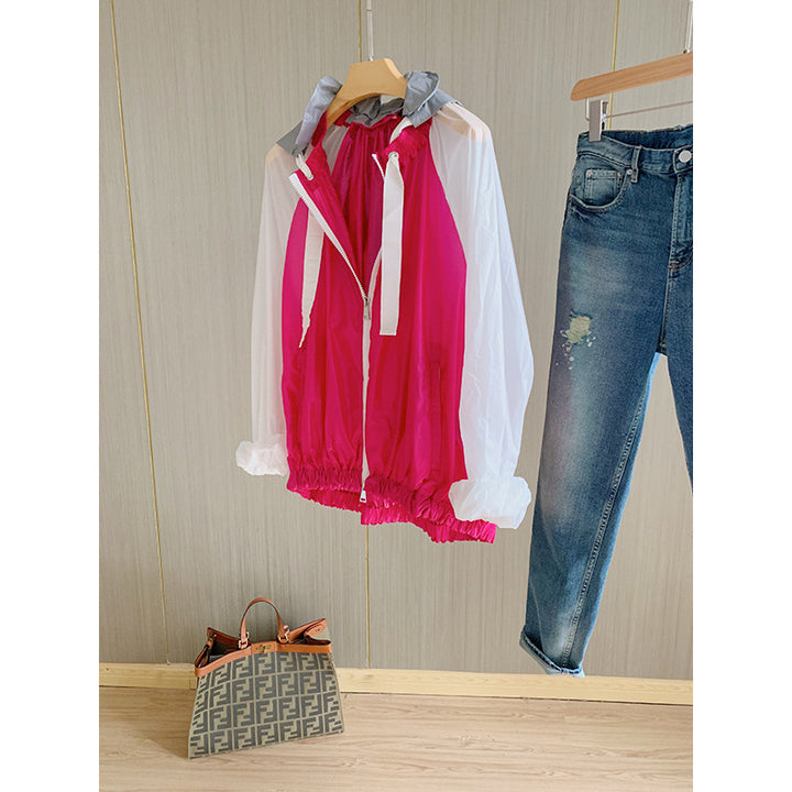 Damen Sportliche Übergangsjacke mit Kapuze Drune