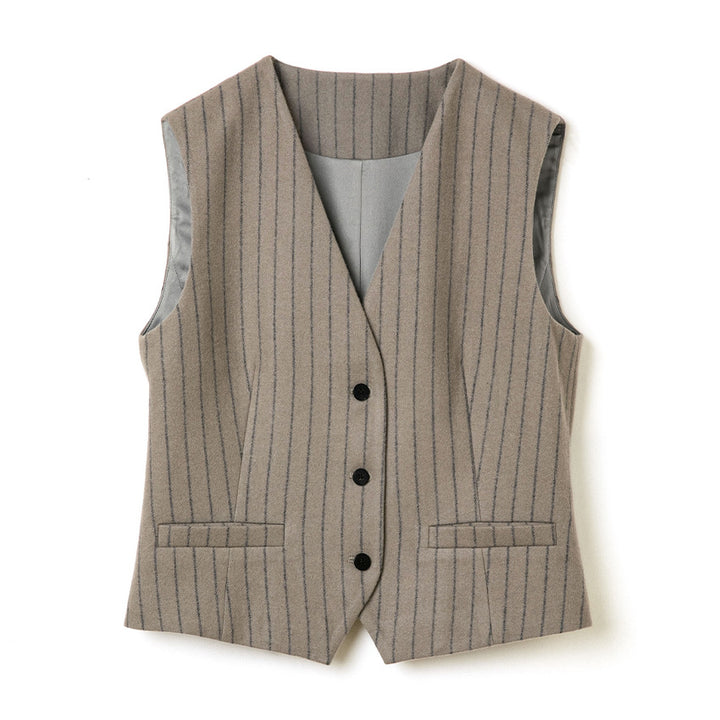 Damen Longline Wollmix-Mantel mit kastiger Silhouette und überlappendem Revers Drune