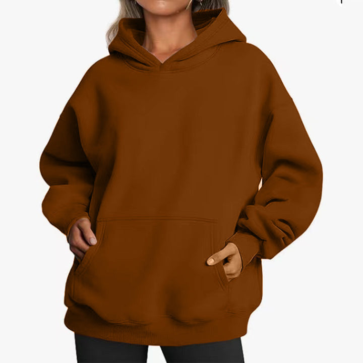 Damen Oversized Kapuzenpullover Drune