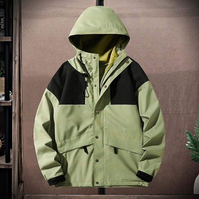 Herren Funktionsjacke mit verstellbarem Kapuzensystem Drune