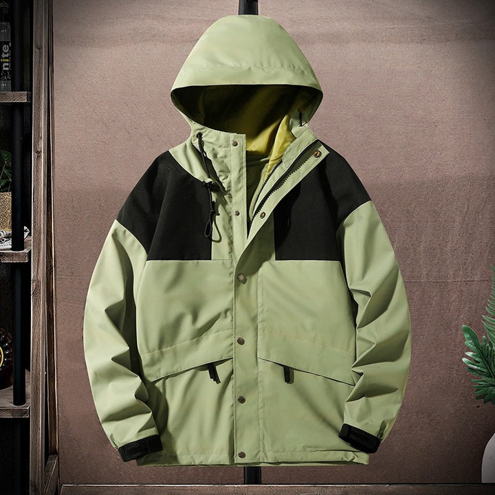 Herren Funktionsjacke mit verstellbarem Kapuzensystem Drune