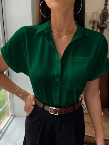 Damen elegante, leichte Bluse Drune