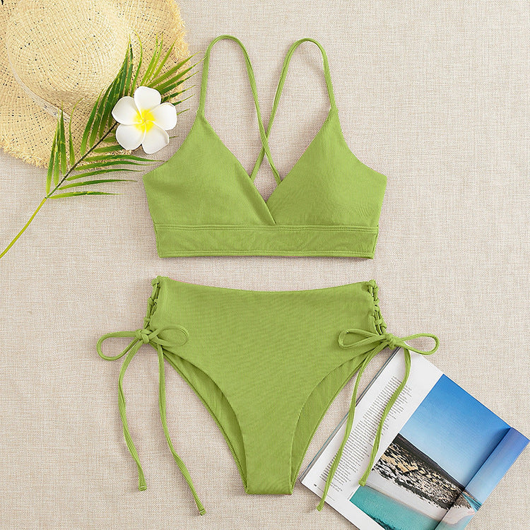 Damen Triangel-Bikini mit raffinierten Kordeldetails Drune