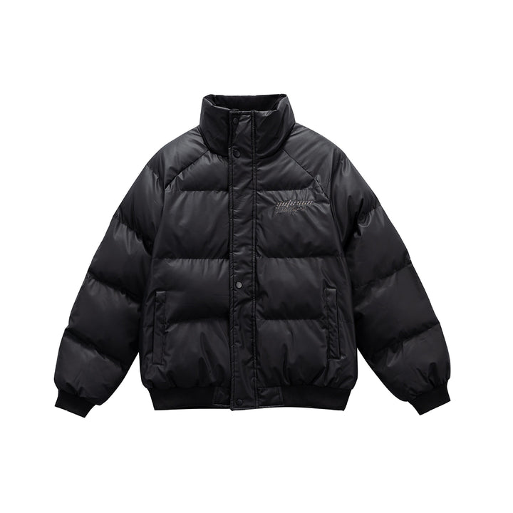 Damen Oversize gesteppte Steppjacke mit hohem Stehkragen und Rippbündchen Drune