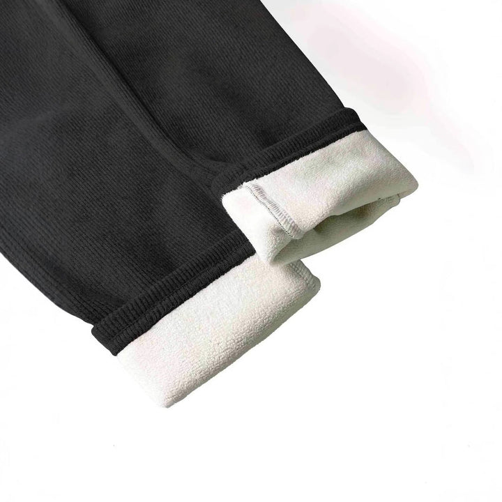 Drune | Hochwertige Ripp-Leggings mit hohem Bund und dekorativem Design