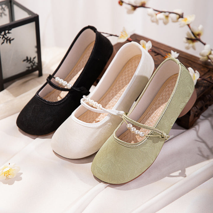 Drune | Perlen Flache Schicke Schuhe