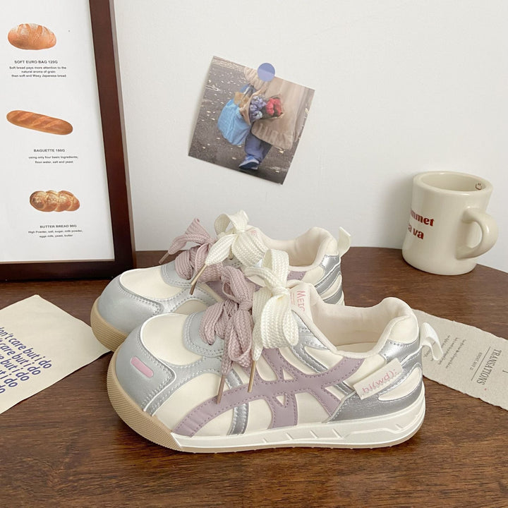 Damen Sportliche Sneakers mit verspielten Schnürdetails und modischem Obermaterial Drune