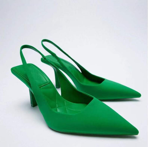 Damen Sling-Pumps mit eleganter Spitze und verstellbarem Riemen Drune