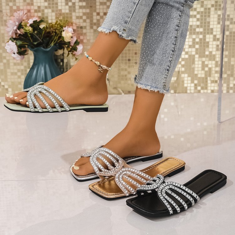 Damen Glitzernde Riemchen-Sandalen mit elegantem Design Drune