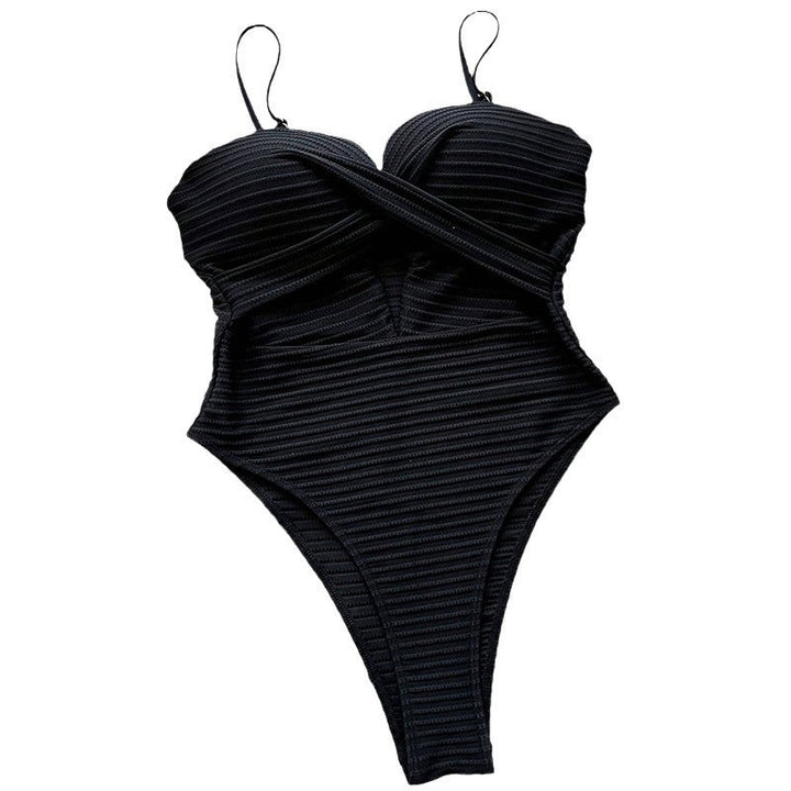 Damen Cut-Out Einteiler Badeanzug Drune