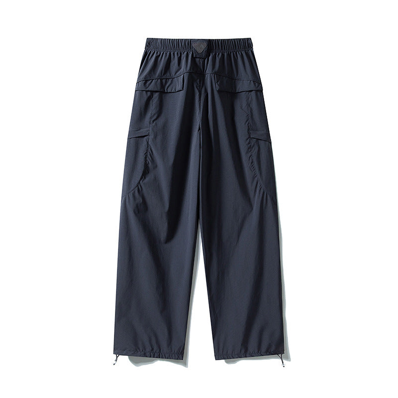 Herren Tech-Cargo-Hose aus wind- und wasserabweisendem Nylon mit elastischem Bund & Multifunktionstaschen Drune