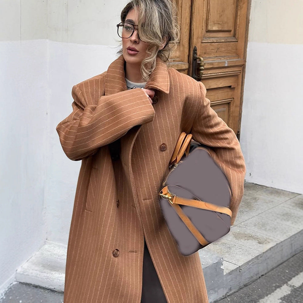 Damen Oversized Steppmantel Drune
