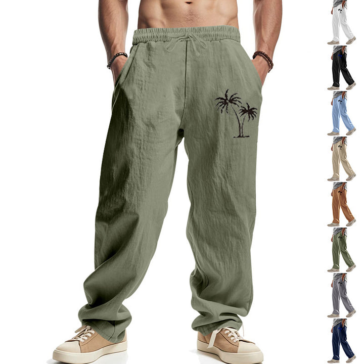 Herren Legere Freizeithose mit seitlichem Logodruck Drune
