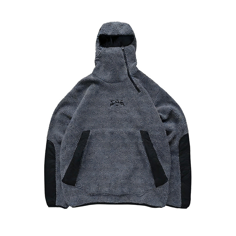 Damen Fleece-Pullover mit hohem Kragen und praktischen Taschen Drune