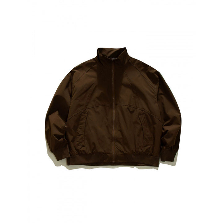 Herren Leichte Boxy-Trainingsjacke mit Stehkragen, Raglanärmeln und geripptem Saum Drune