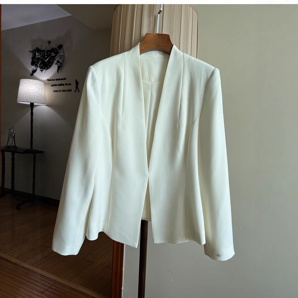 Damen Eleganter Blazer mit asymmetrischem Schnitt Drune
