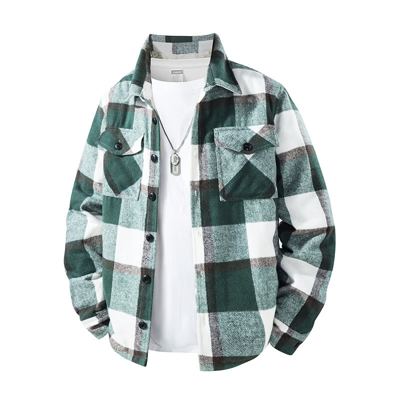 Herren Karierte Flanelljacke mit praktischen Taschen Drune