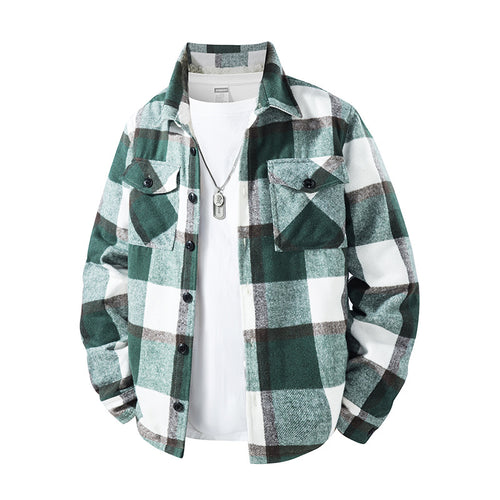 Herren Karierte Flanelljacke mit praktischen Taschen Drune