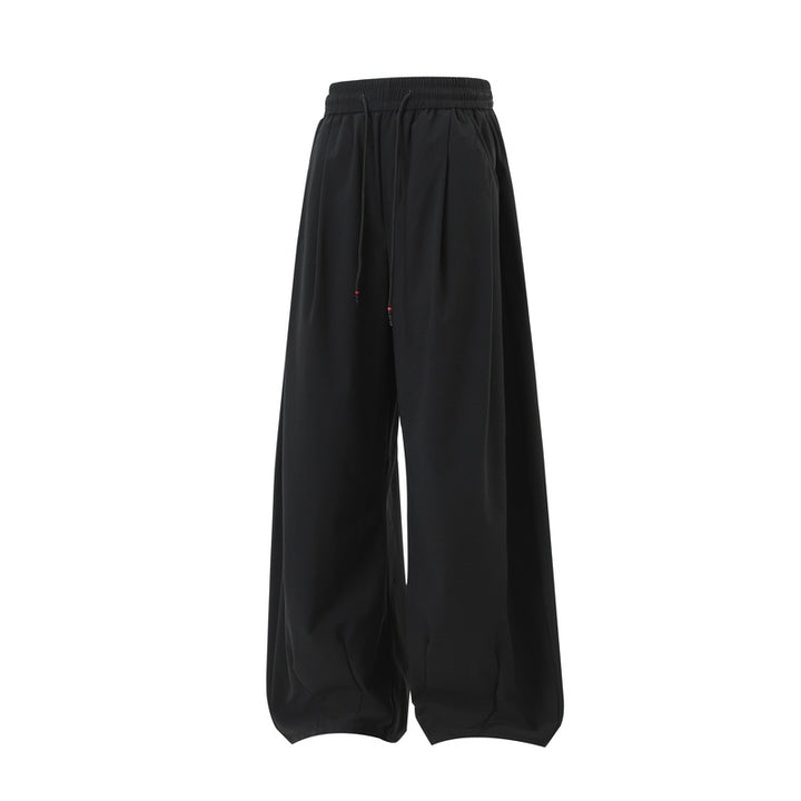Damen Extraweite Palazzo‑Hose im Oversize‑Baggy‑Schnitt mit Elastbund & Tunnelzug Drune
