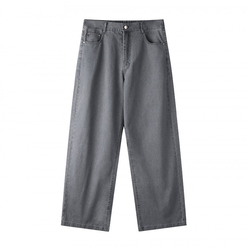 Damen Weite Highwaist-Culotte-Hose mit elastischem Bund und geradem Bein Drune