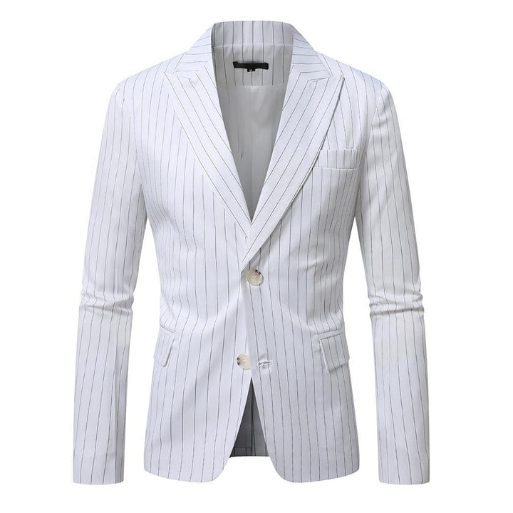 Herren Maßgeschneiderter Nadelstreifen Blazer Drune