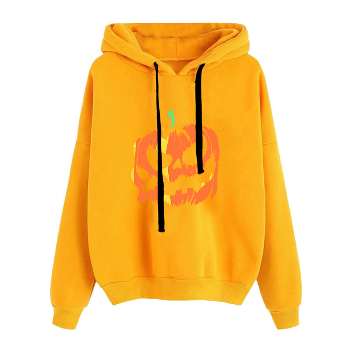 Damen nan lässiger Oversize Kapuzenpullover mit Herz‑und‑Pfotenprint, Kordelzug und gerippten Bündchen Drune