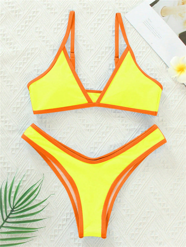Damen Triangel-Bikini mit eleganter Naht und sportlichem Schnitt Drune