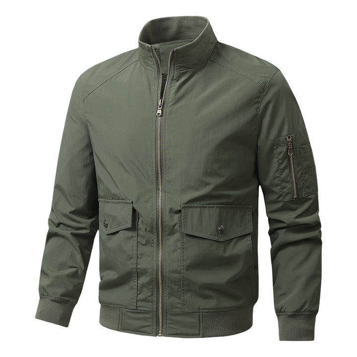 Herren Sportliche Jacke mit hohen Kragen und praktischen Taschen Drune