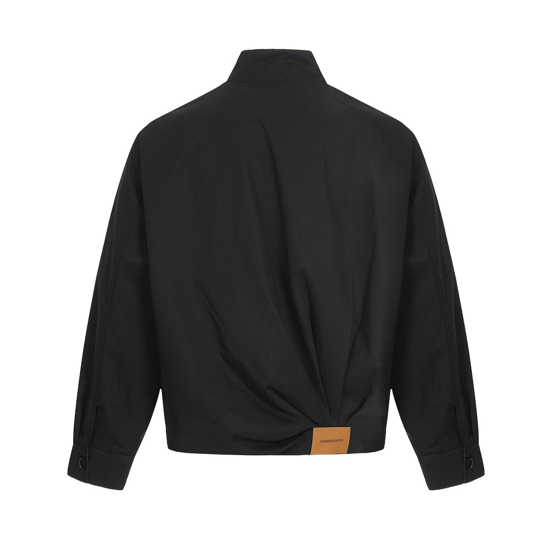 Herren Leichter Windbreaker‑Blouson mit Funnelkragen und verdeckten Reißverschlüssen Drune