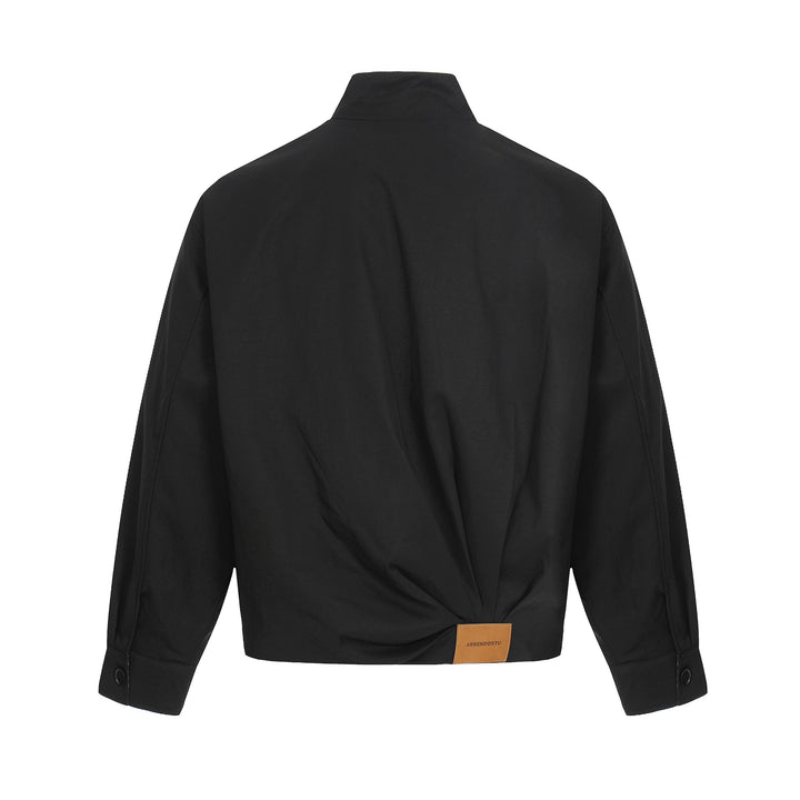 Herren Leichter Windbreaker‑Blouson mit Funnelkragen und verdeckten Reißverschlüssen Drune