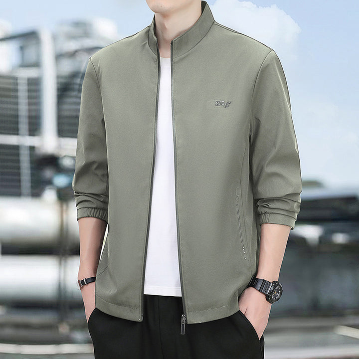 Herren Urbaner Stehkragen-Blouson mit minimalistischer Softshell-Optik Drune