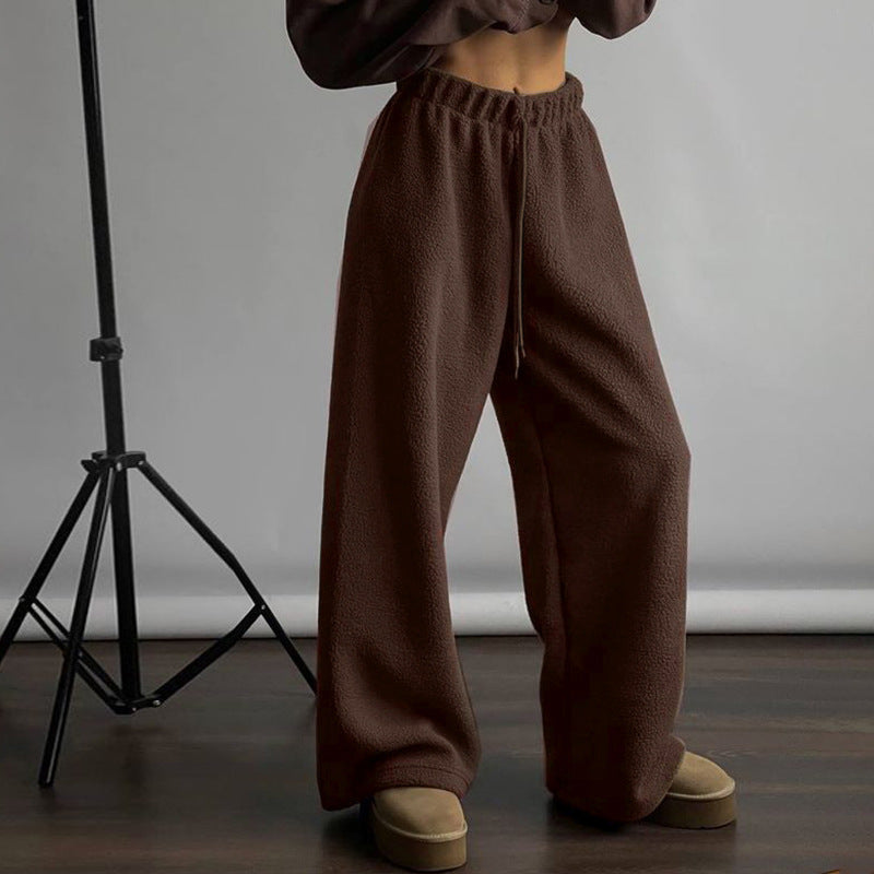Damen Bequeme Freizeithose aus weichem Fleece Drune