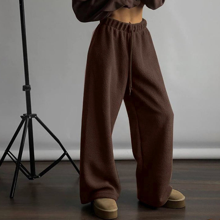 Damen Bequeme Freizeithose aus weichem Fleece Drune