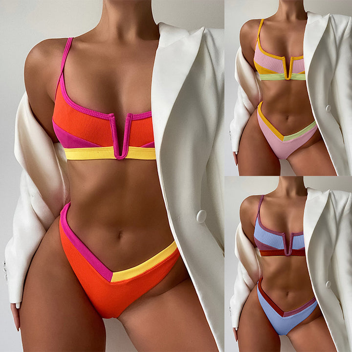Damen Sportlicher Bikini Drune