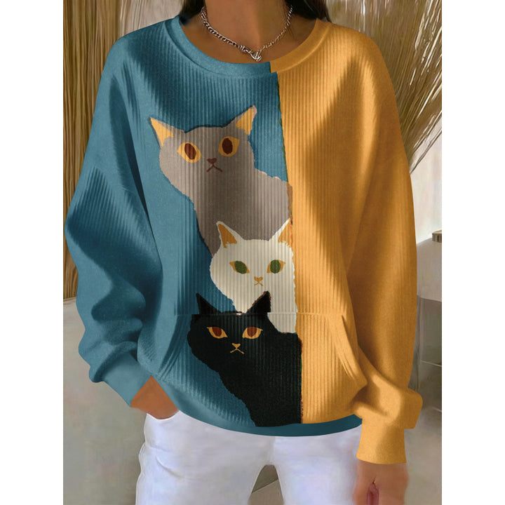 Damen Gemütlicher Pullover Drune