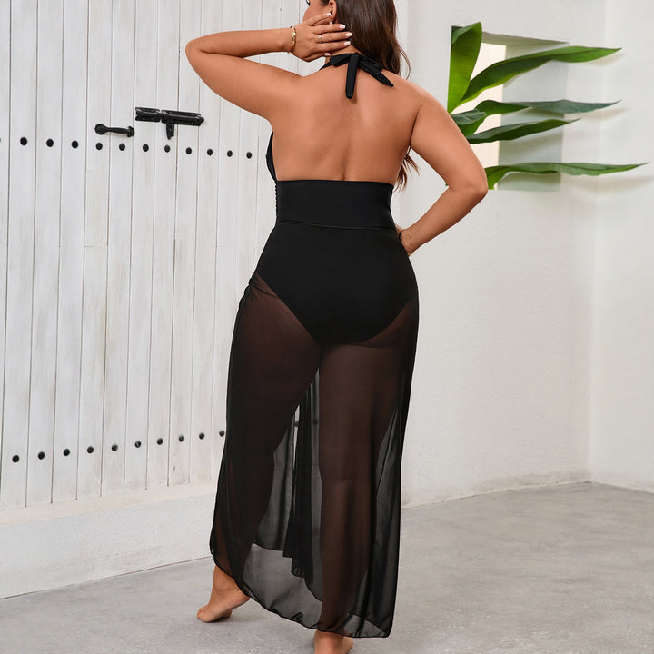 Damen Elegantes Strandkleid mit raffiniertem Schlitz Drune