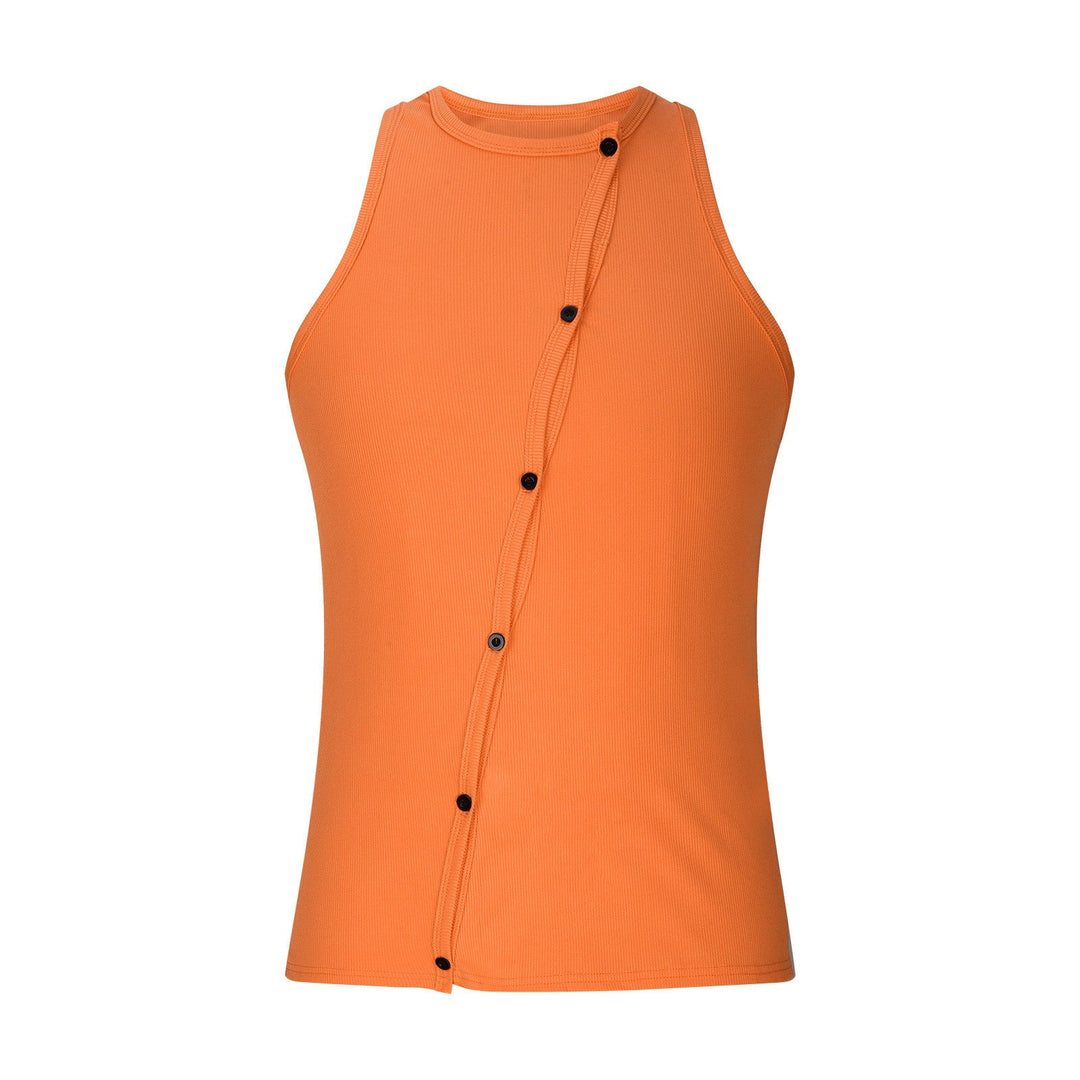 Damen sportliches ärmelloses Tanktop mit innovativem Schnürdesign Drune