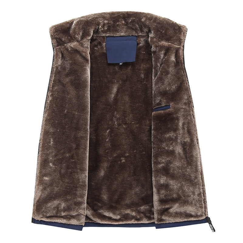 Herren Multifunktionale Steppjacke mit tiefem Kragen und weichem Innenfutter Drune